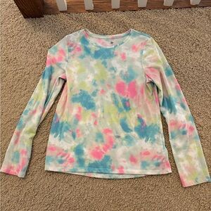 Girl’s SO Colorful Tie-Dye Long Sleeve Tee, size large 10/12